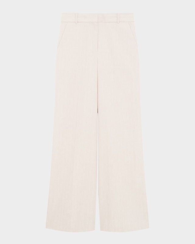 Stripe Canvas High-Rise Trousers